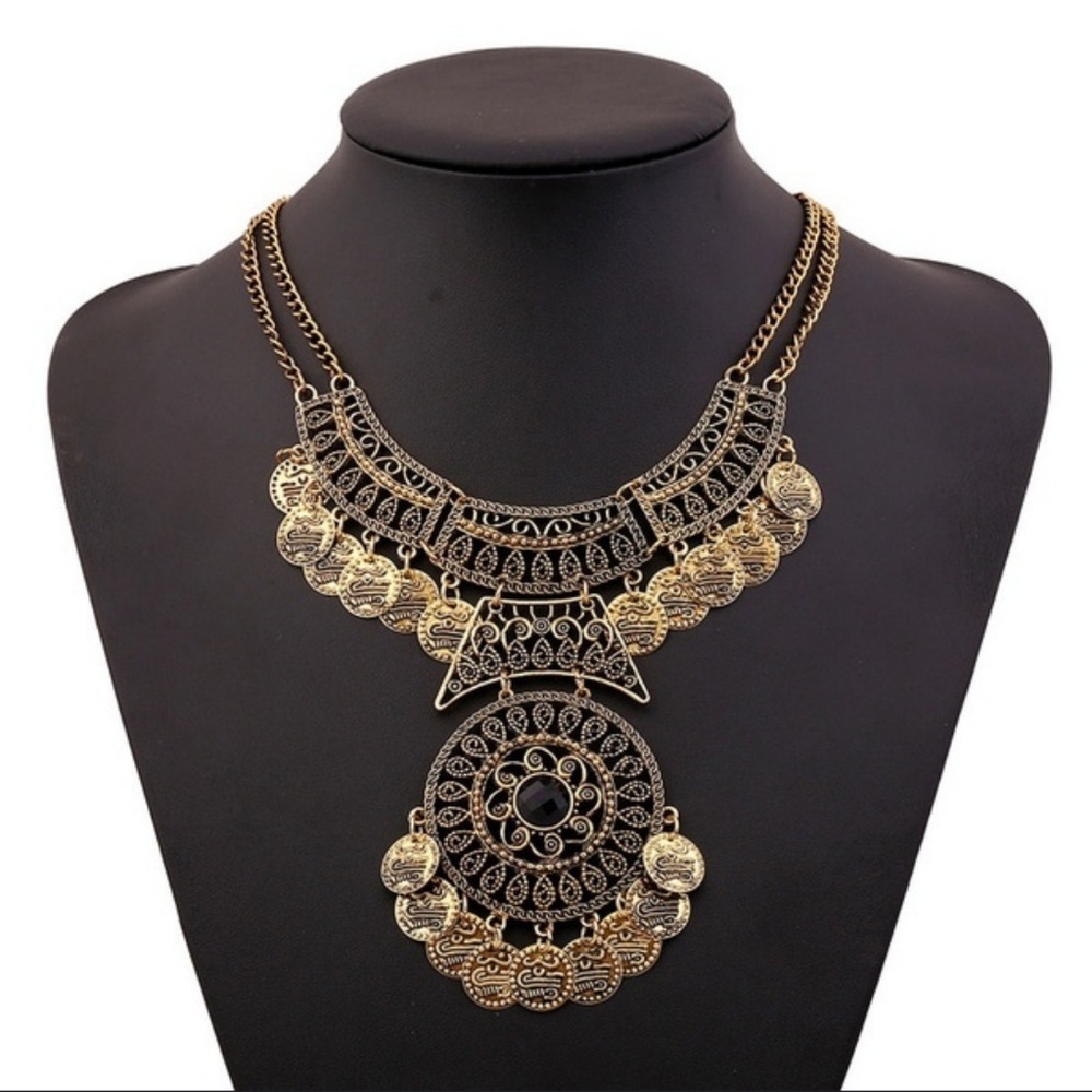 NEW Gold boho chain necklace - Picture 2 of 7